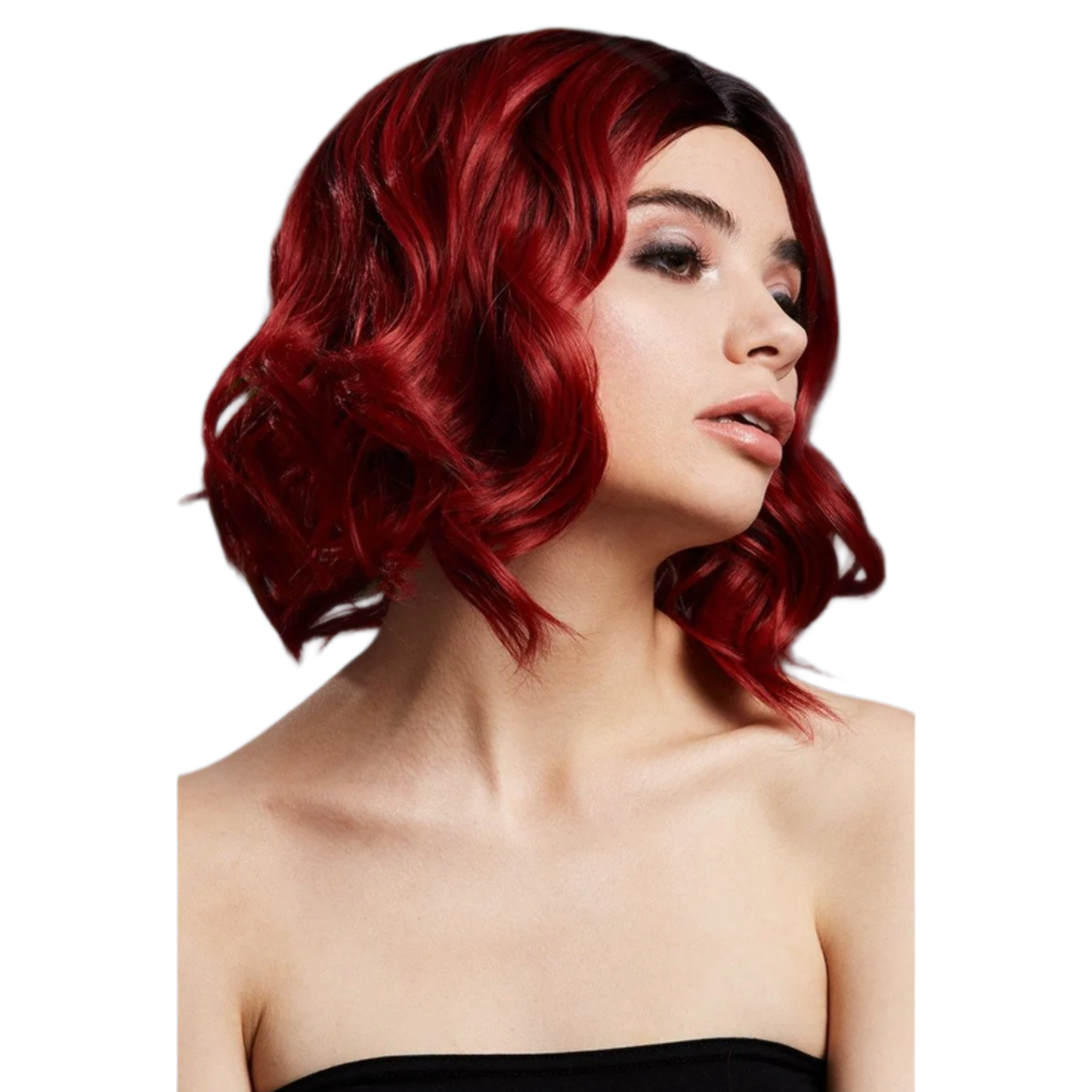 Kourtney 2 Toned Ruby Red Wig