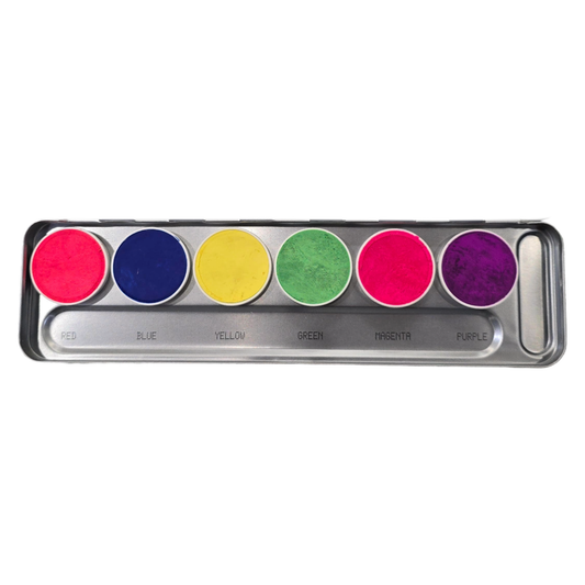 Kryolan UV Dayglow Face Paint Palette