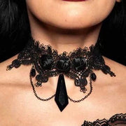 Lace and Roses Choker Necklace