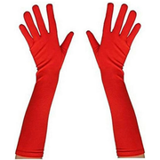 Long Red Gloves