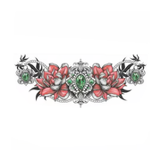 Beauty Bone Lotus Tattoo