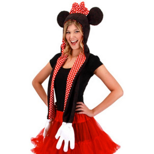 Minnie Mouse Scarf with Mittens