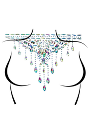 Multicolor Masquerade Choker Body Jewels