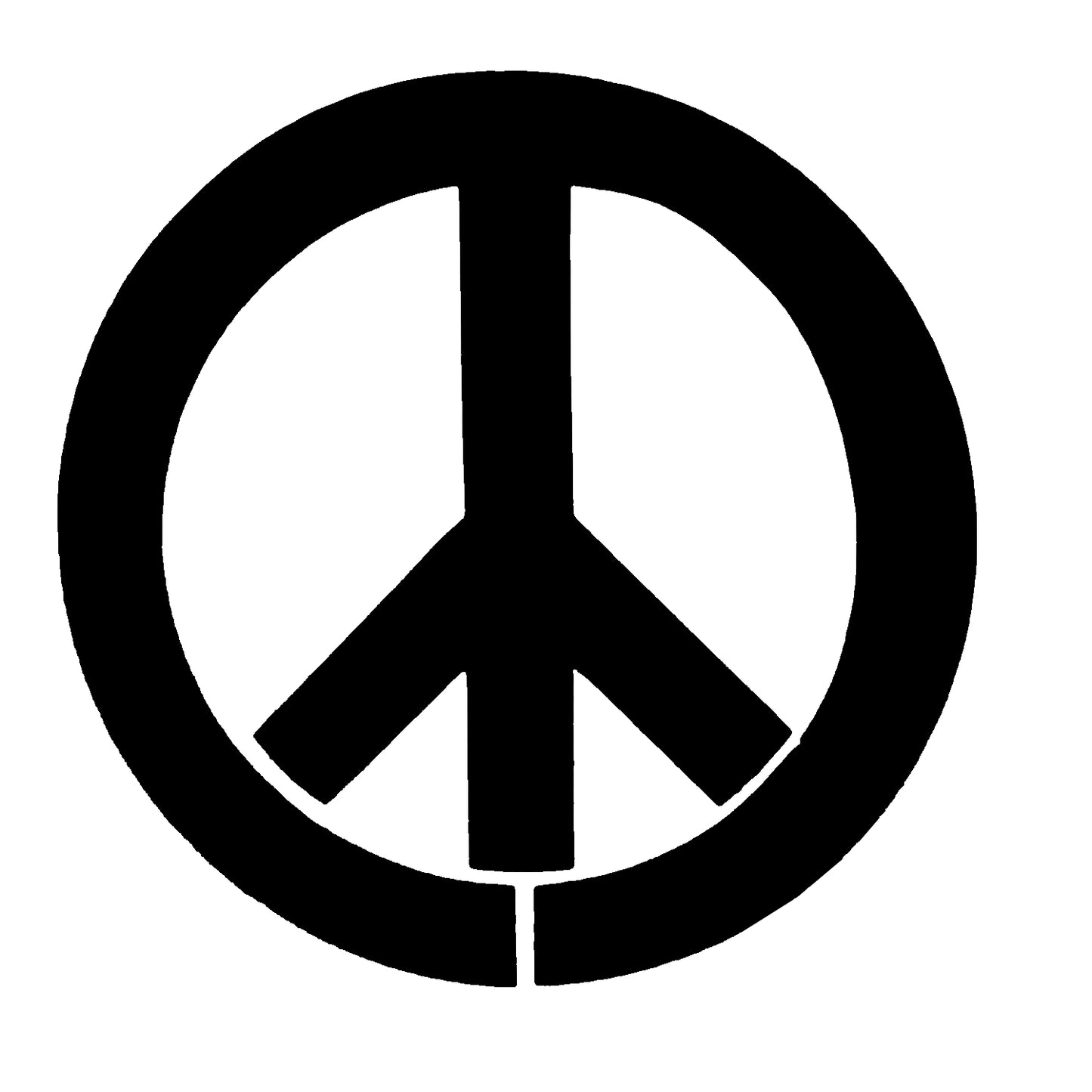 Peace Sign Stencil