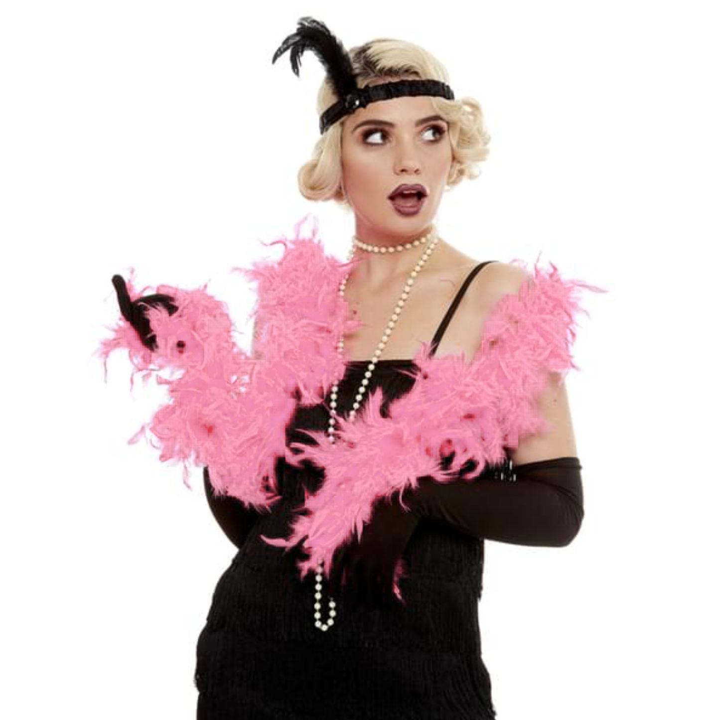 Light Pink Feather Boa 5'
