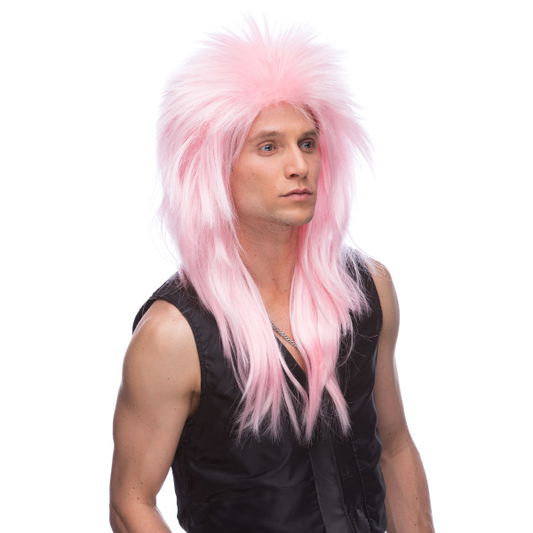 Pink XL Rocker Wig