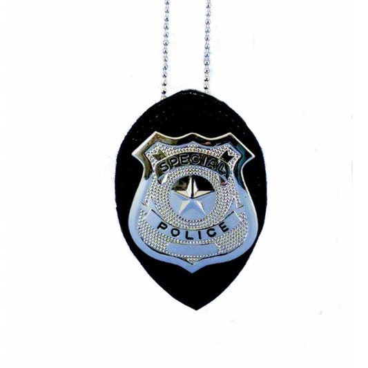 Police Badge on Chain/Clip