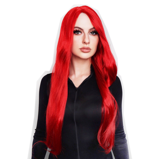 Fiery Red Long Wig