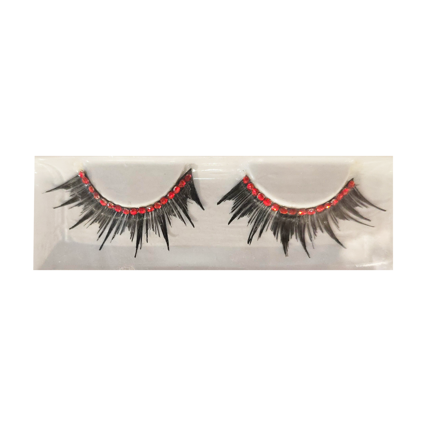 Red Rhinestone Eyelashes