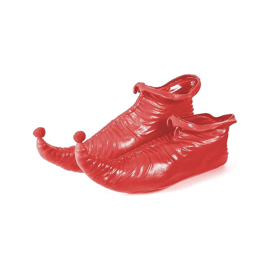 Red Rubber Elf Shoes