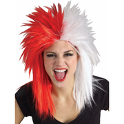 Sports Fanatix Wig Red & White