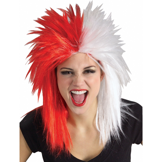 Sports Fanatix Wig Red & White