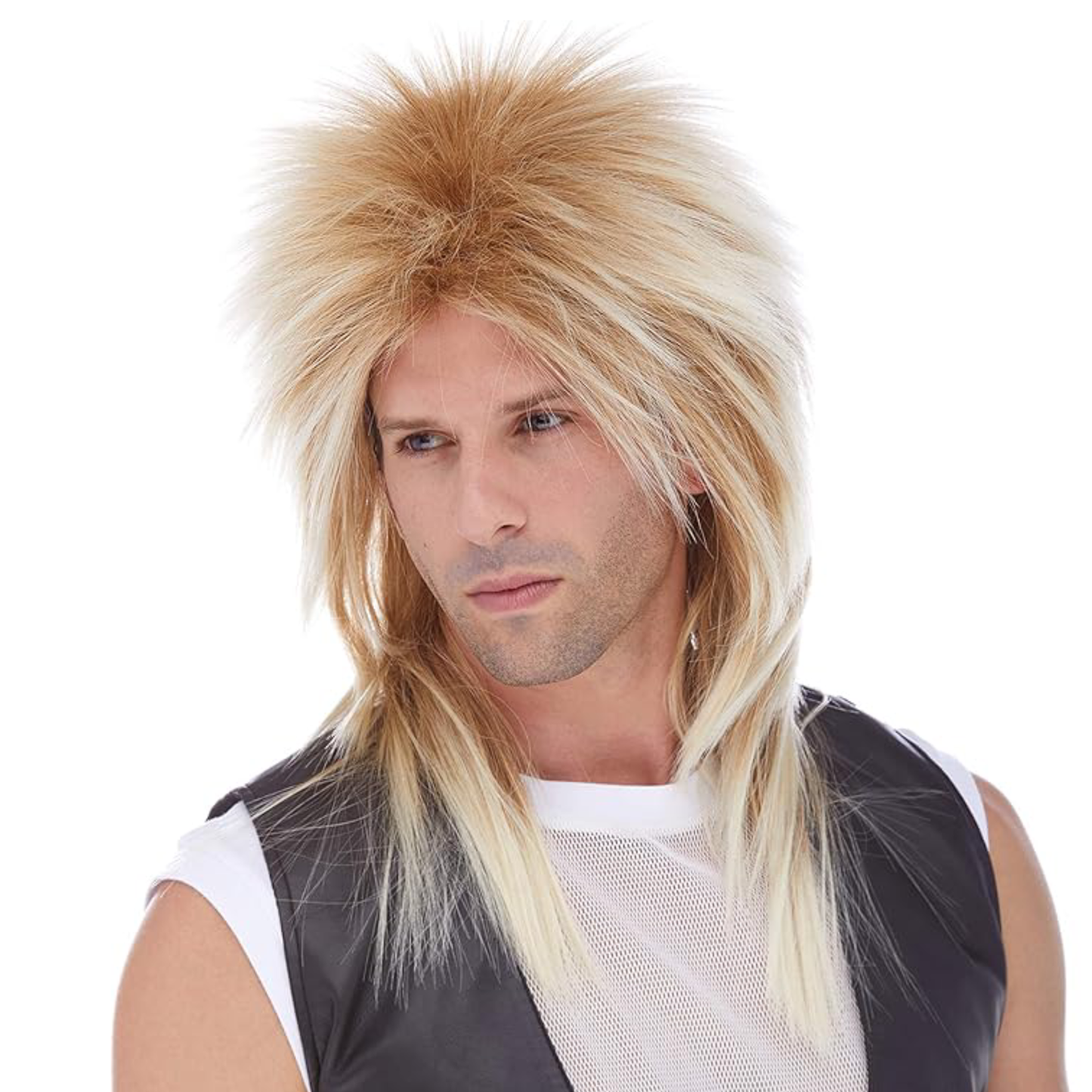 Rocker Long Blonde Mix Wig