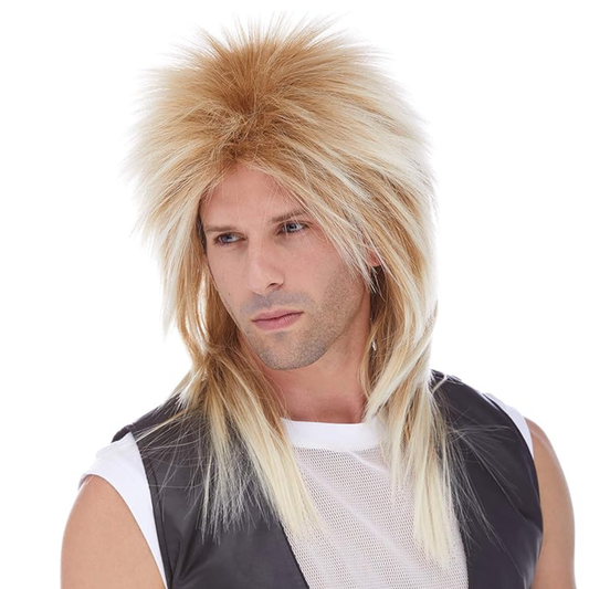 Rocker Long Blonde Mix Wig