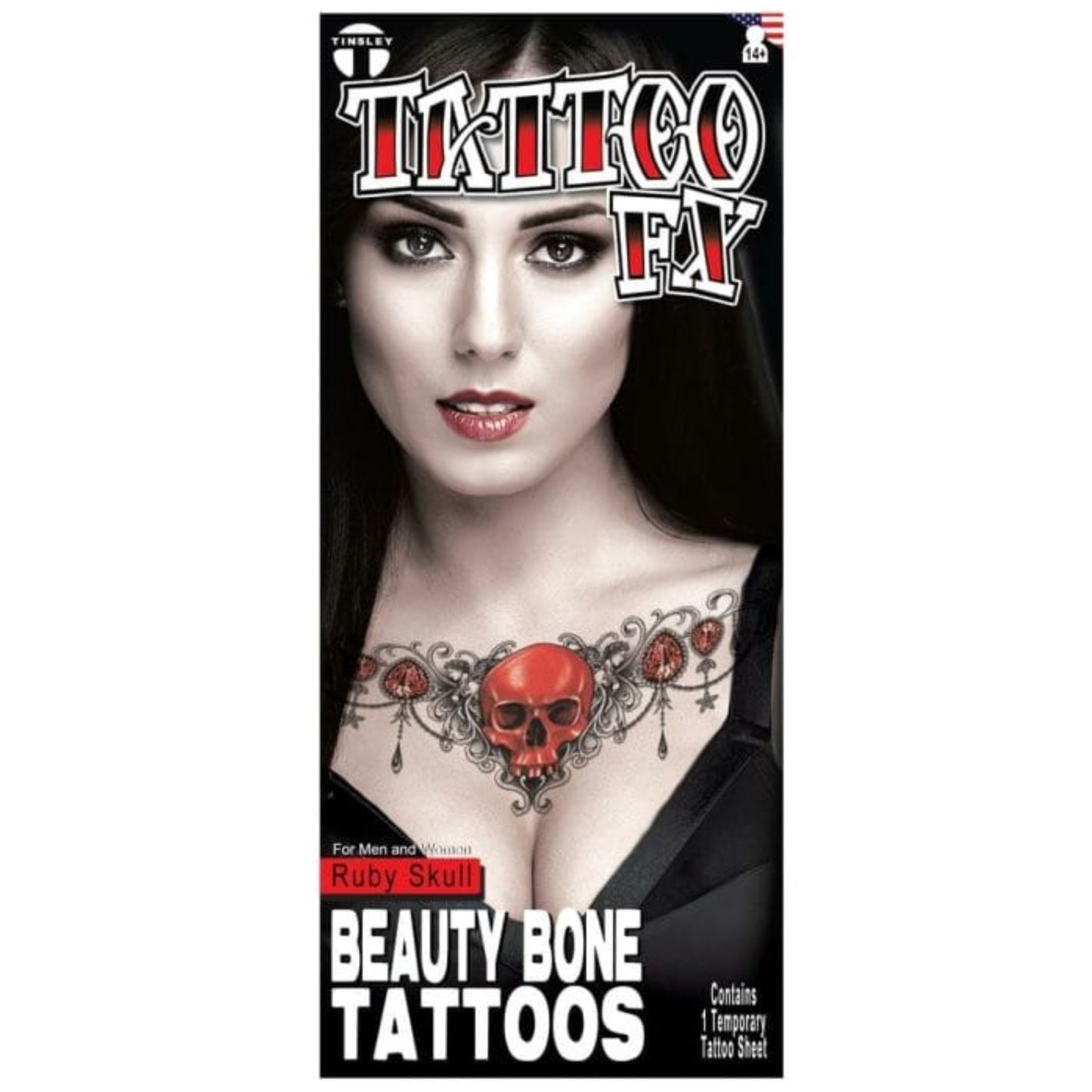 Tinsley Beauty Bone Red Ruby Tattoo