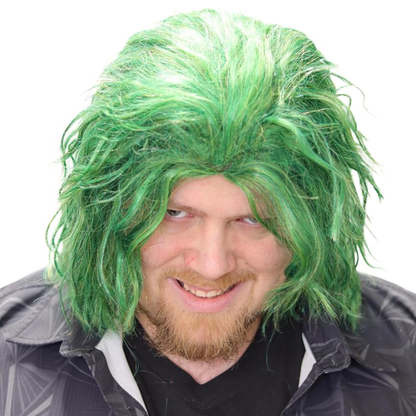 Green Sad Clown Wig