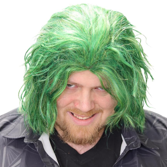 Green Sad Clown Wig