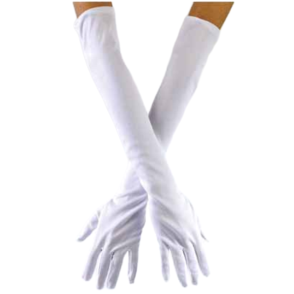 Long White Opera Gloves