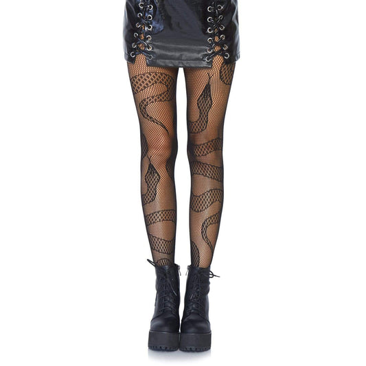 Snake Net Tights