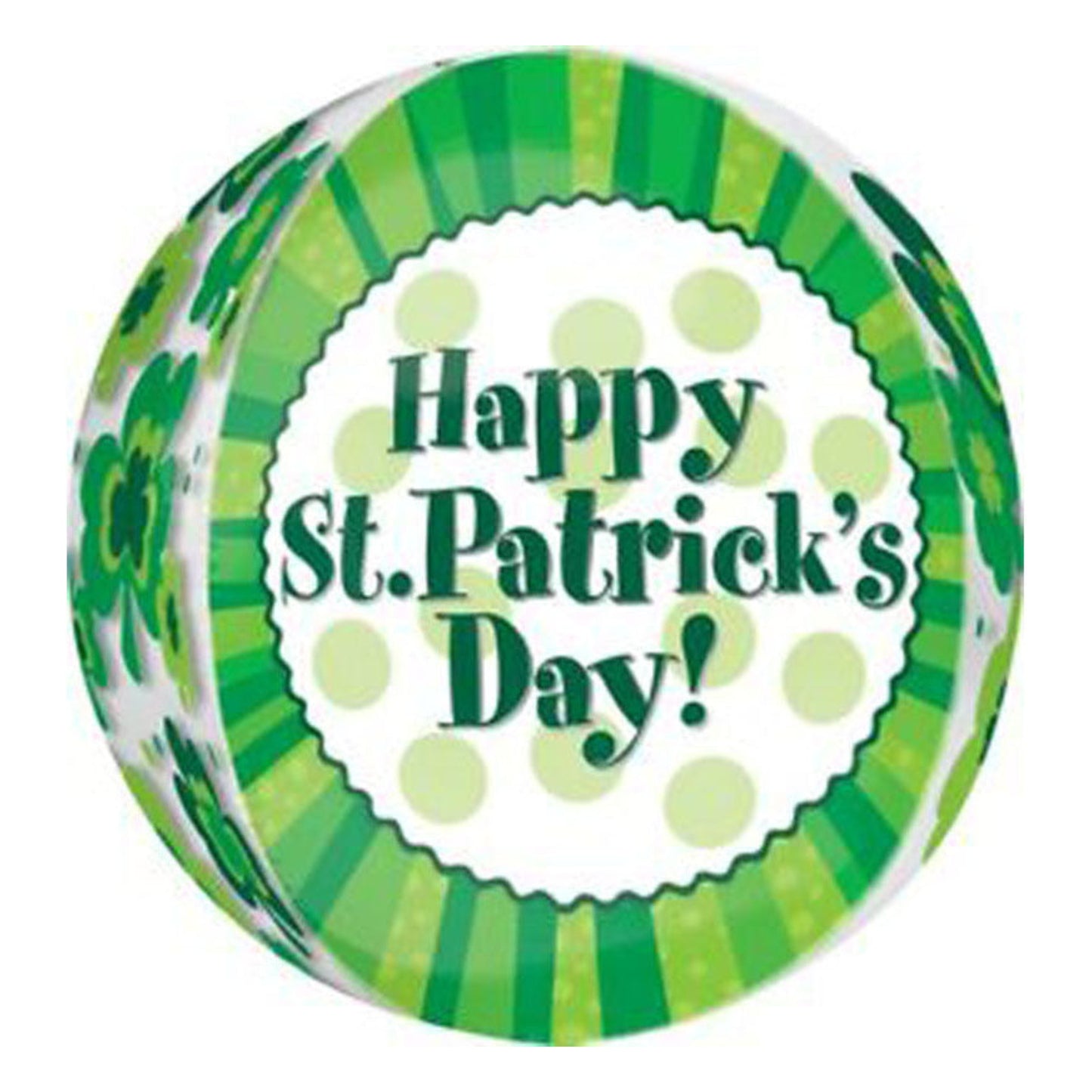 Happy St. Patrick's Day Orbz 16″ Balloon