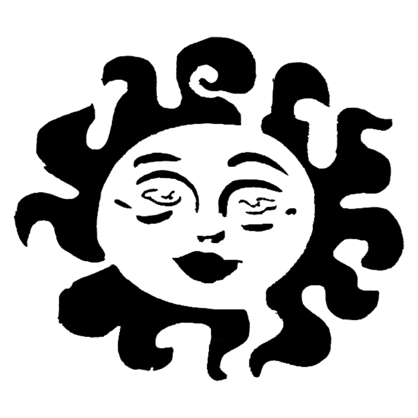 Sunshine Face Stencil