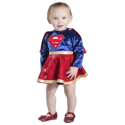 Infant Supergirl Dress with Diaper Cover