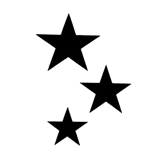 Three Stars Adhesive Stencil