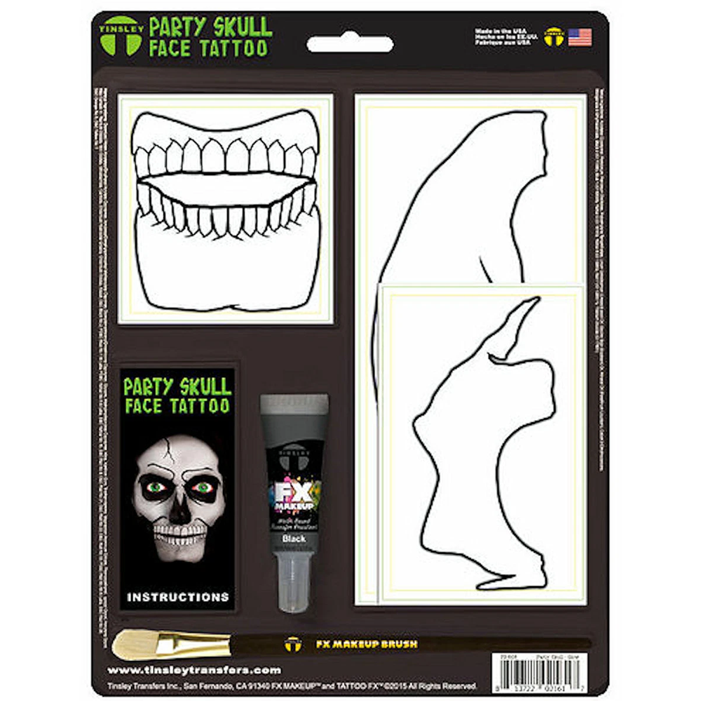 Tinsley Glow Skull Tattoo