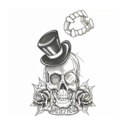 Vampyros Temporary Tattoo