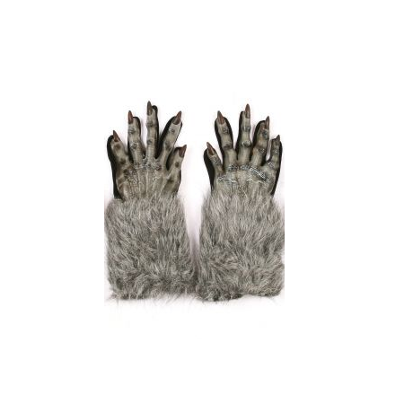 Grey Werewolf Gloves