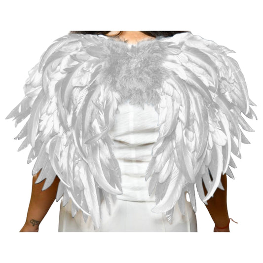 Flexible Marabou Feather Wings White
