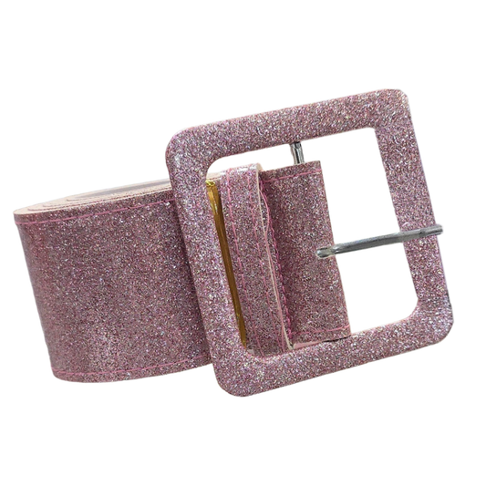 Y2K Pink Glitter Belt