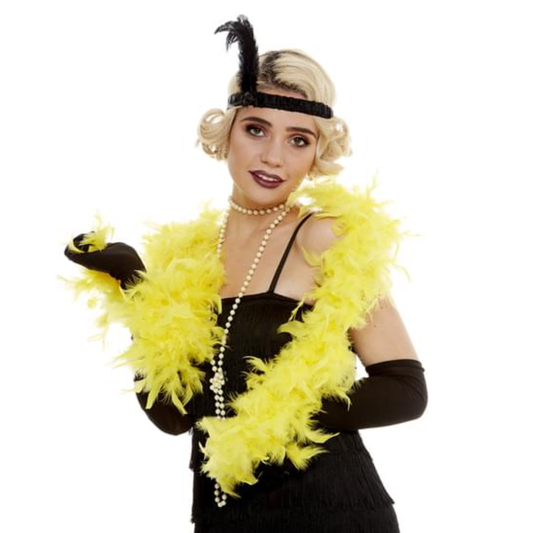 Yellow Feather Boa 5'