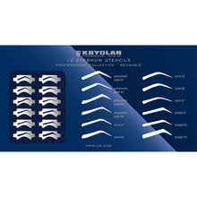 Load image into Gallery viewer, Kryolan Eyebrow Stencil Set
