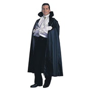 Long Black Taffeta Cape