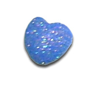 T-6 Glitter Blue Small Heart Nose Tip