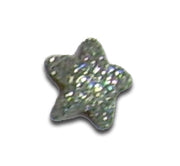T-3 Glitter Silver Star Nose Tip