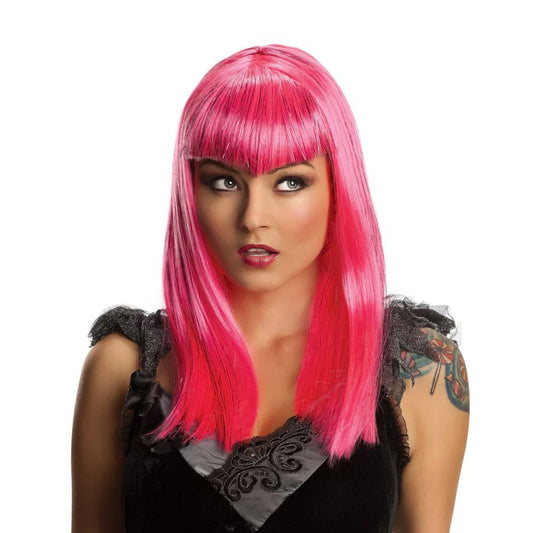 Glitter Vamp Wig Pink