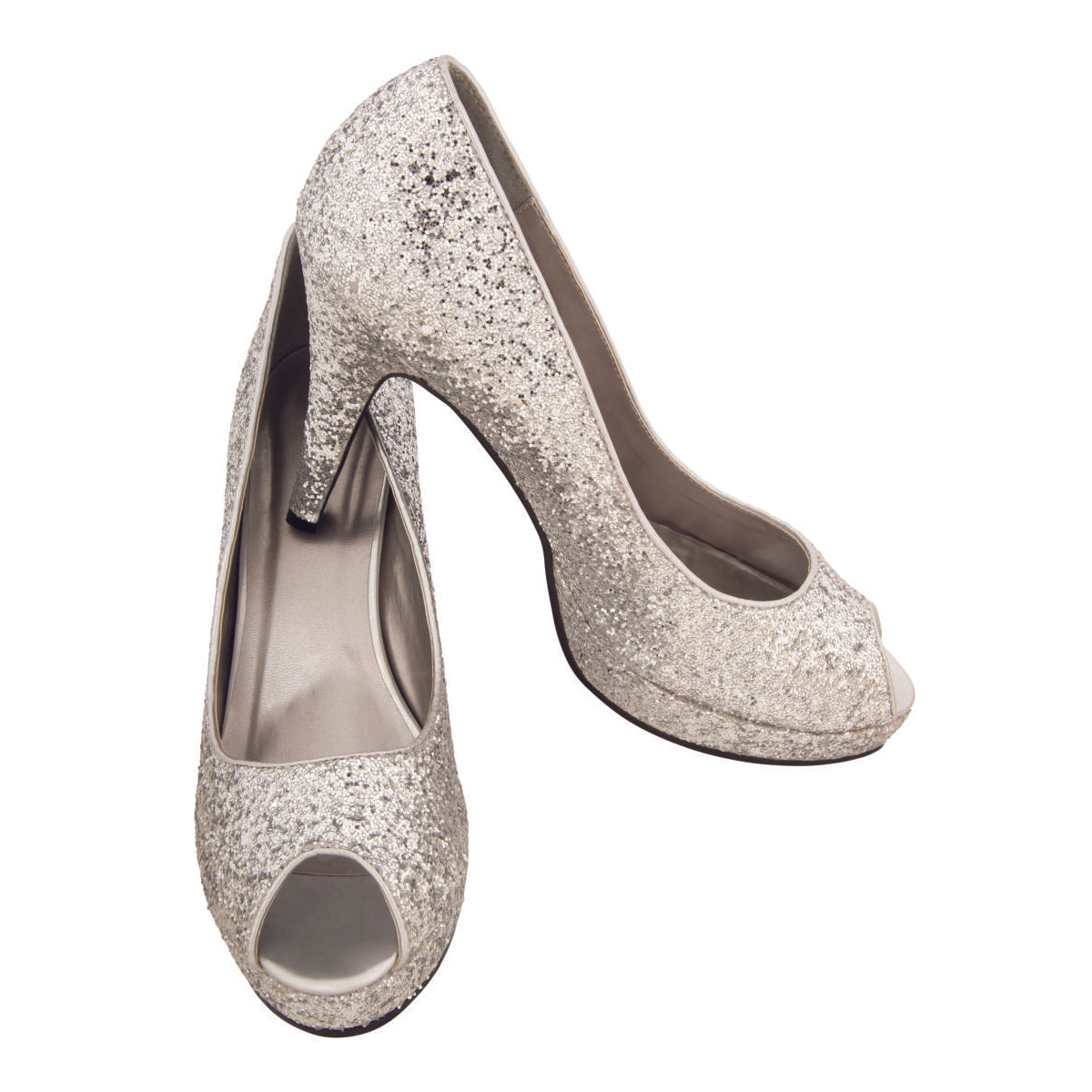 Silver Glitter Shoes Small