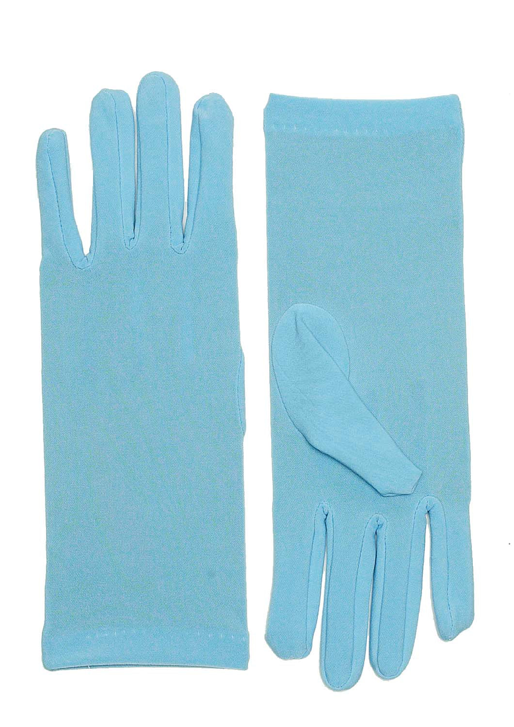 Short Nylon Gloves Blue
