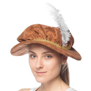 Mob Cap with Feather