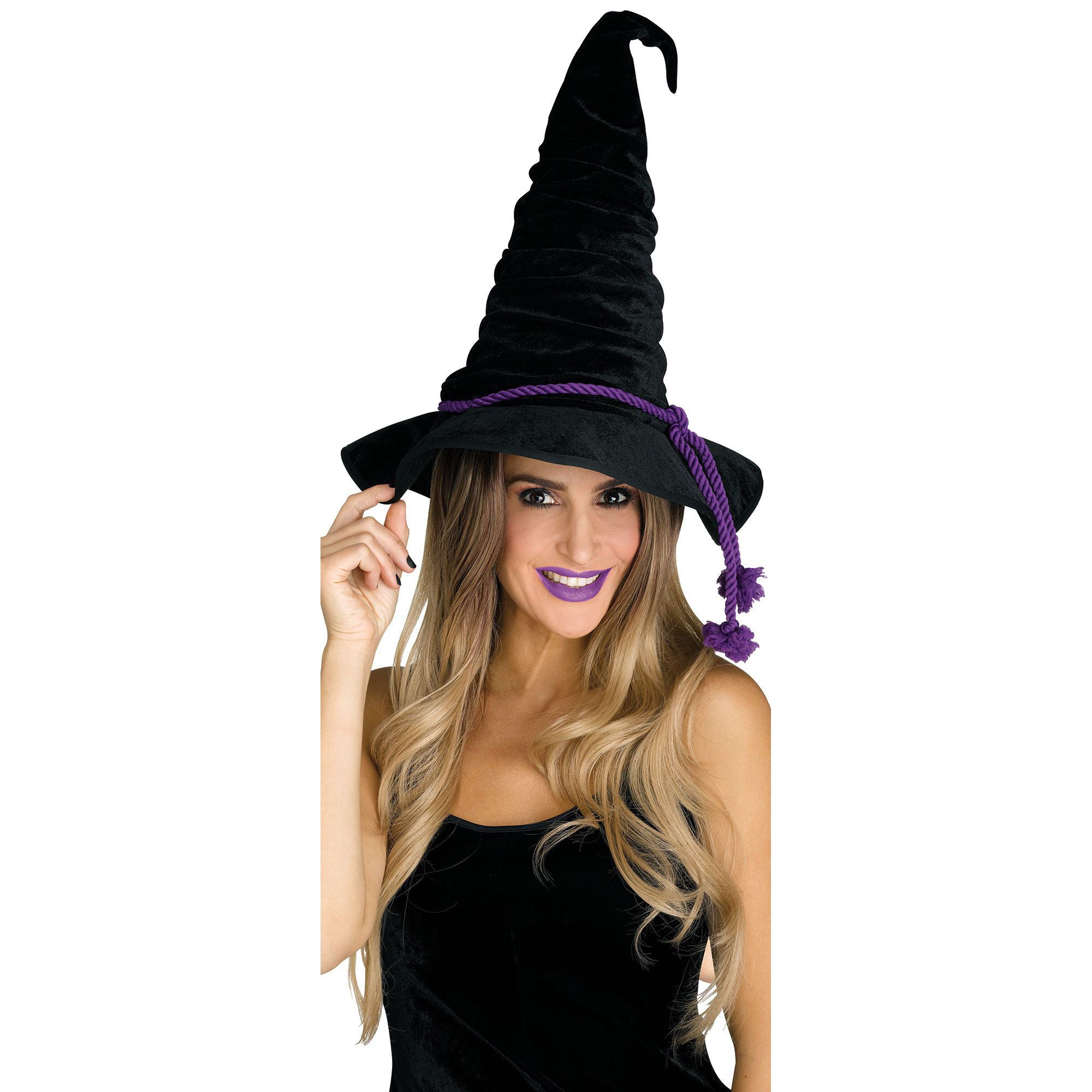 Deluxe Velour Witch Hat