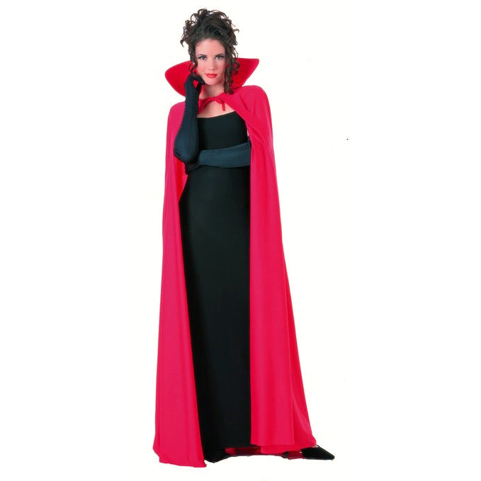 Full Length Cape with Collar Red