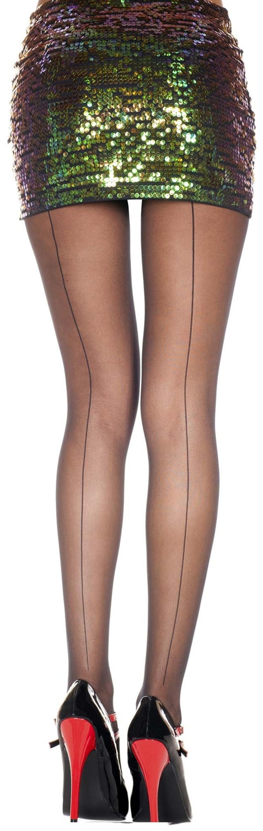 Black Back Seam Pantyhose