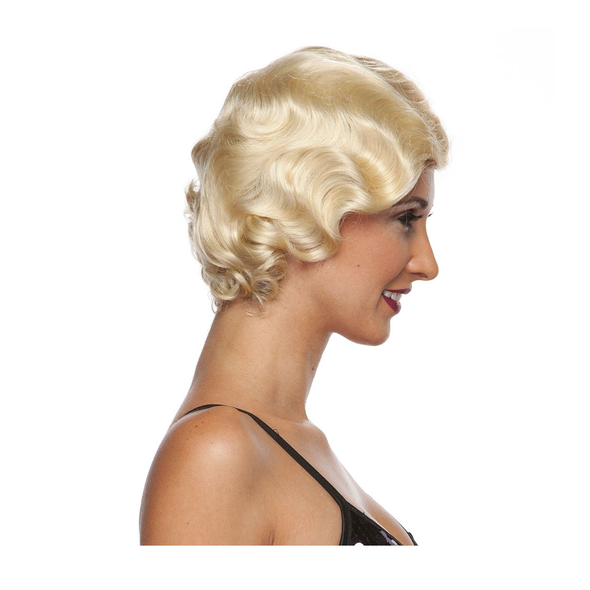 Roaring 20's Blonde Fingerwave Wig