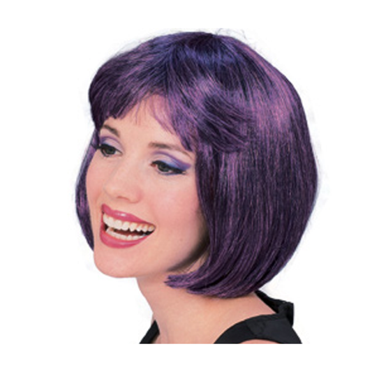 Super Model Purple with Black Wig