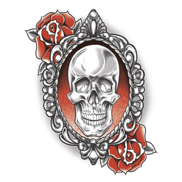 Tinsley Skull and Roses Tattoo
