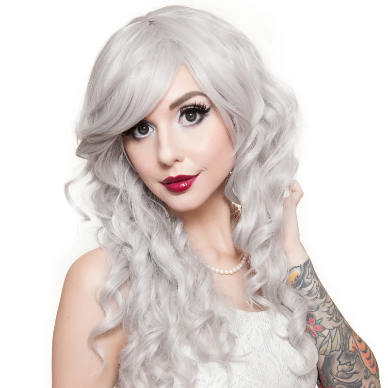 Cosplay Mermaid Silver Wig