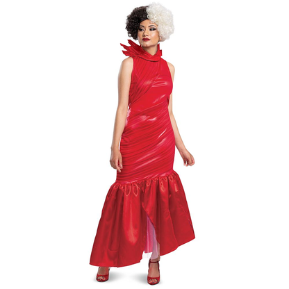 Cruella Live Action Red Dress Adult Costume