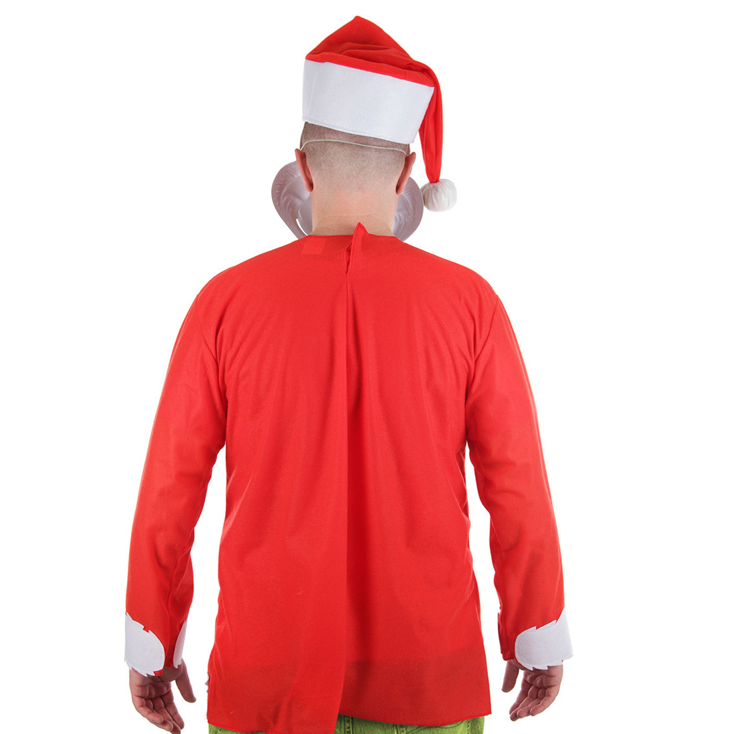 Dr. Seuss The Grinch Santa Costume with Half Mask